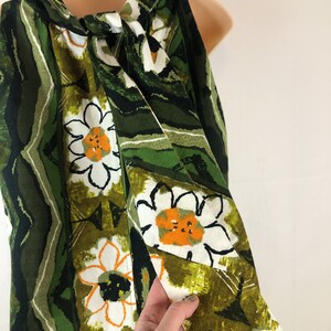 Vintage 1960s Kiyomi Hawaii Tiki Bark Cloth Hawaiian Maxi | Etsy