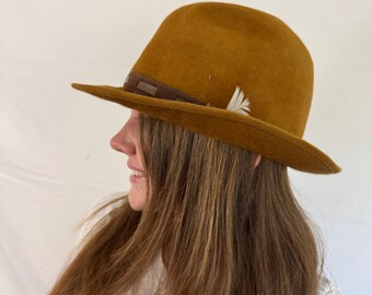 ヴィンテージ ステットソン フェルトファー ブラウン ビーバー 3X