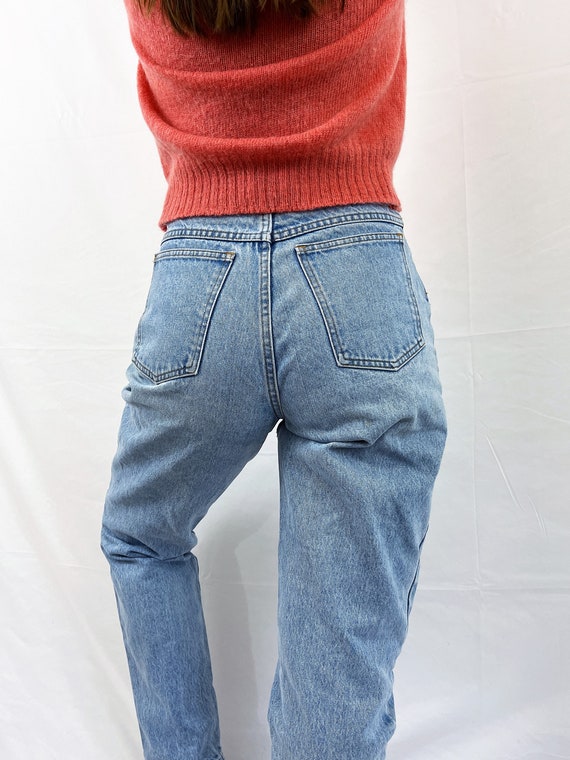 Vintage 80s 90s Gap High Denim Waisted Tapered Je… - image 5