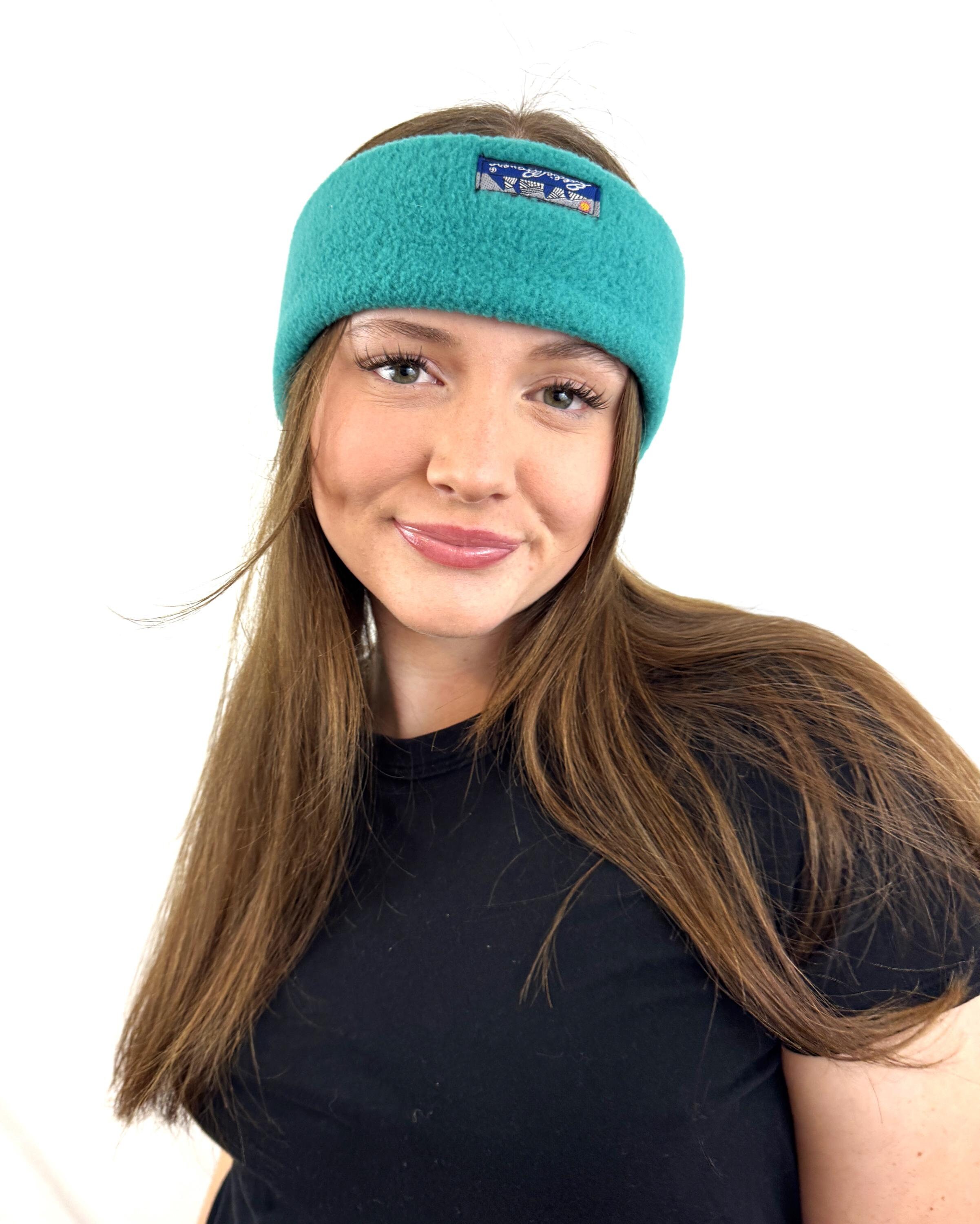 【レア】 Eddie Bauer ear muff knit fleece Vintage Fleece 80s 90s Winter Ear Warmer Ski Headband - Eddie