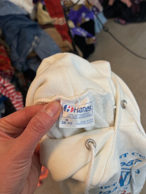 Vintage 1980s 80s MG Car Racing Safety Fast White Hoo… Gem