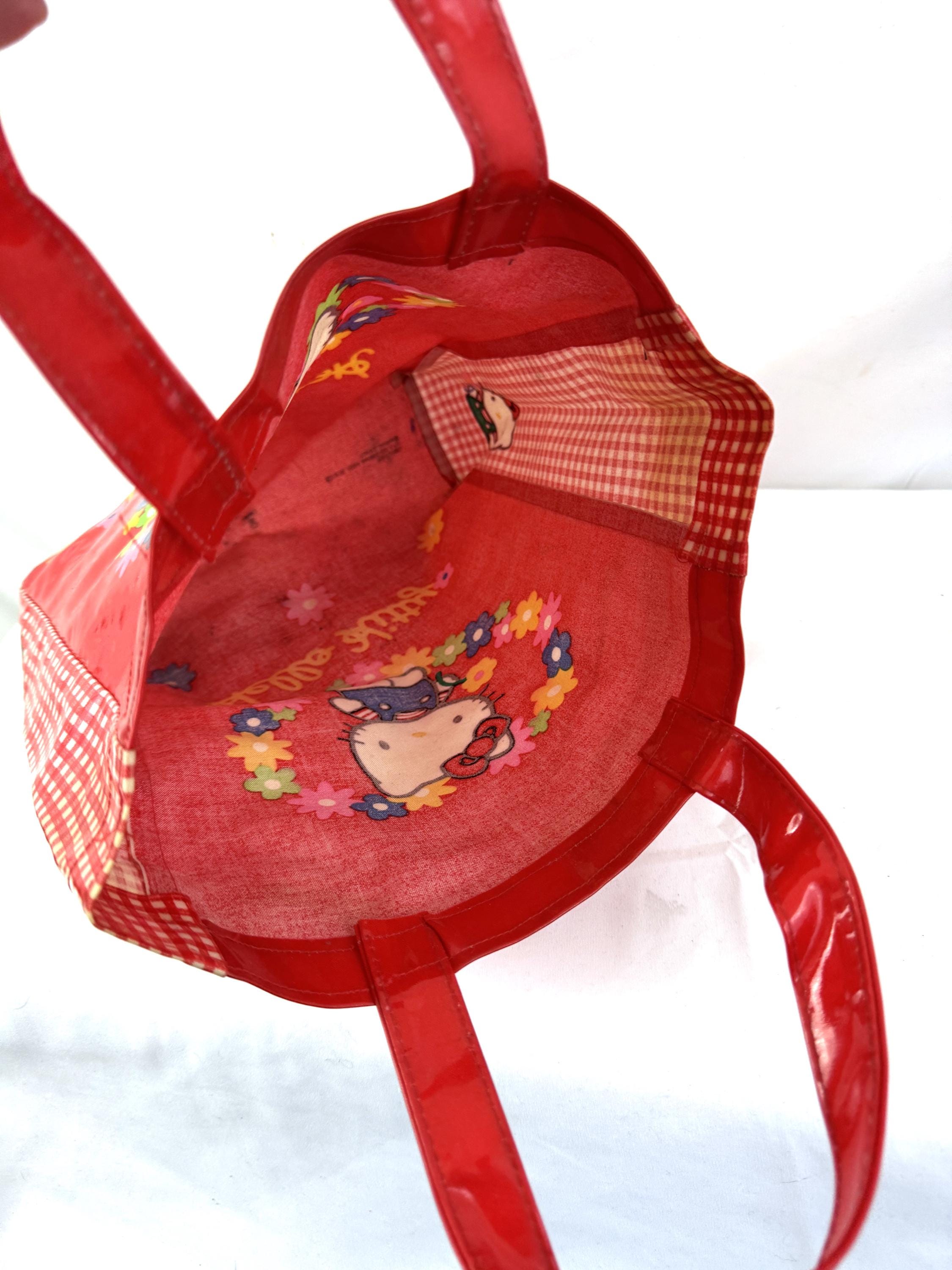 Vintage 1990s 90s 1994 Hello Kitty Sanrio Red Tote - Made in Japan