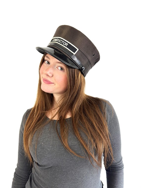 Vintage Railroad Train Conductor Railway Officer Cap Hat