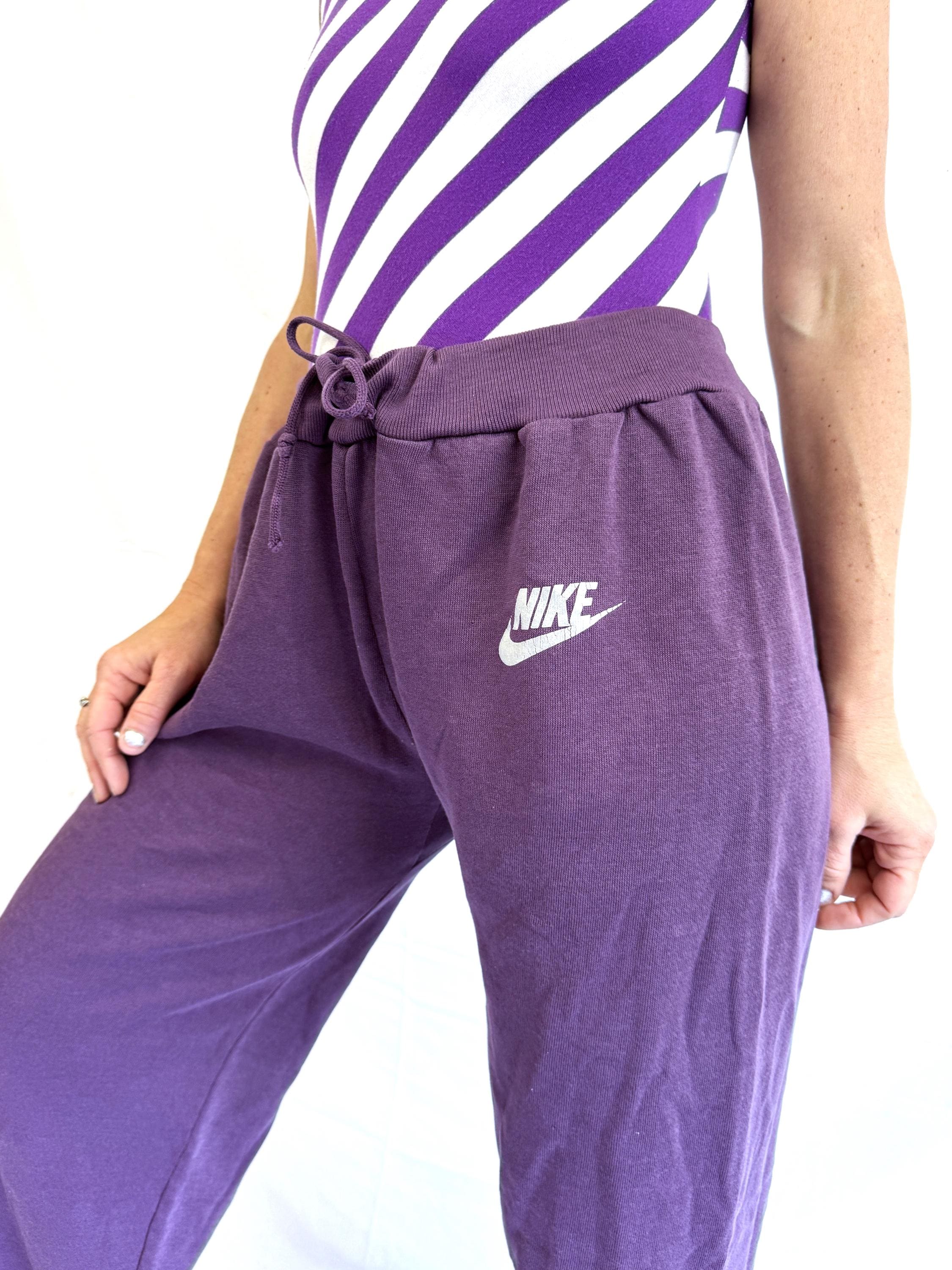 80年代　nike紺タグトラックパンツ　スウェット ヴィンテージ 1980年代 80年代 NIKE 青タグ パープル スウェットパンツ