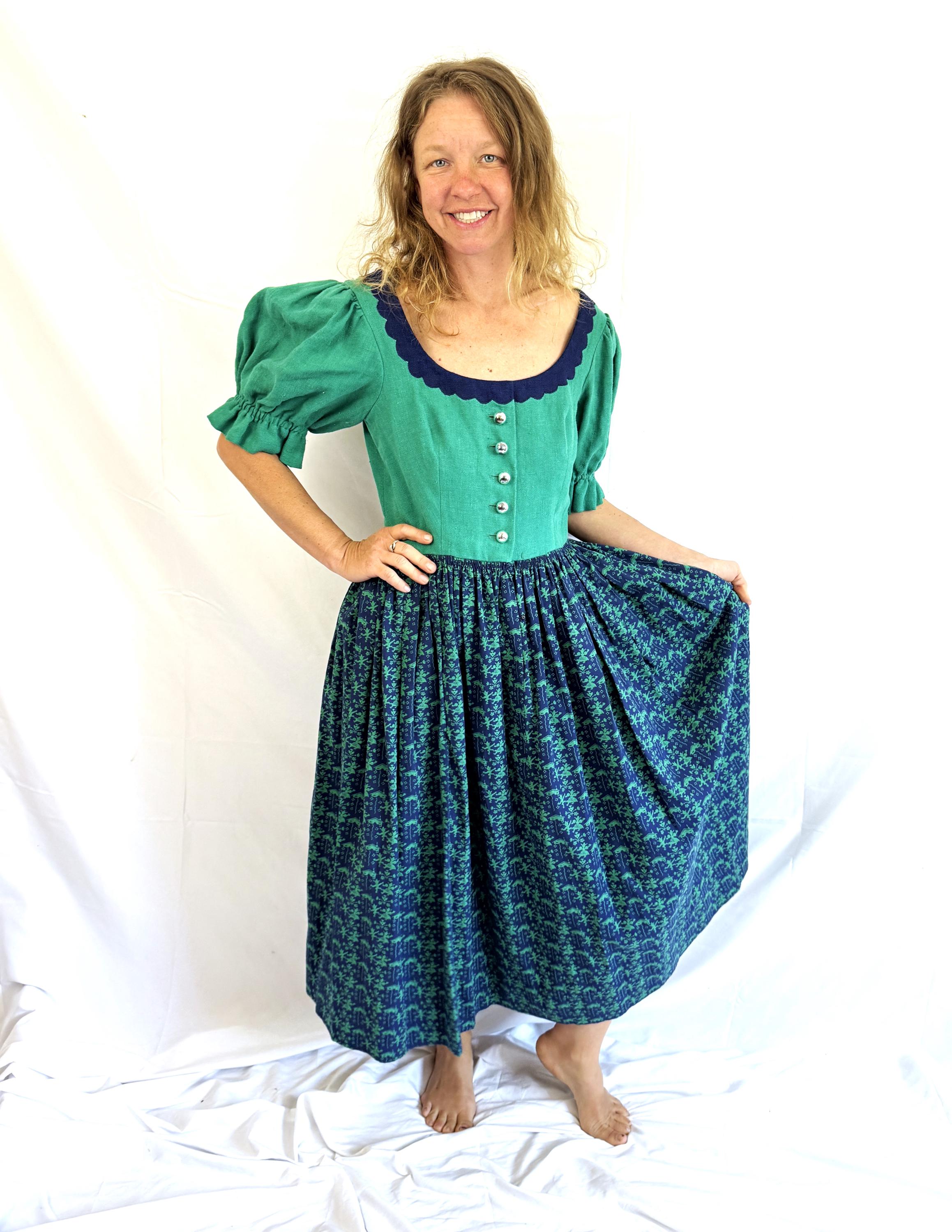 Vintage 1960s 1960s Original Lanz Dirndl Salzburg-wien Innsbruck