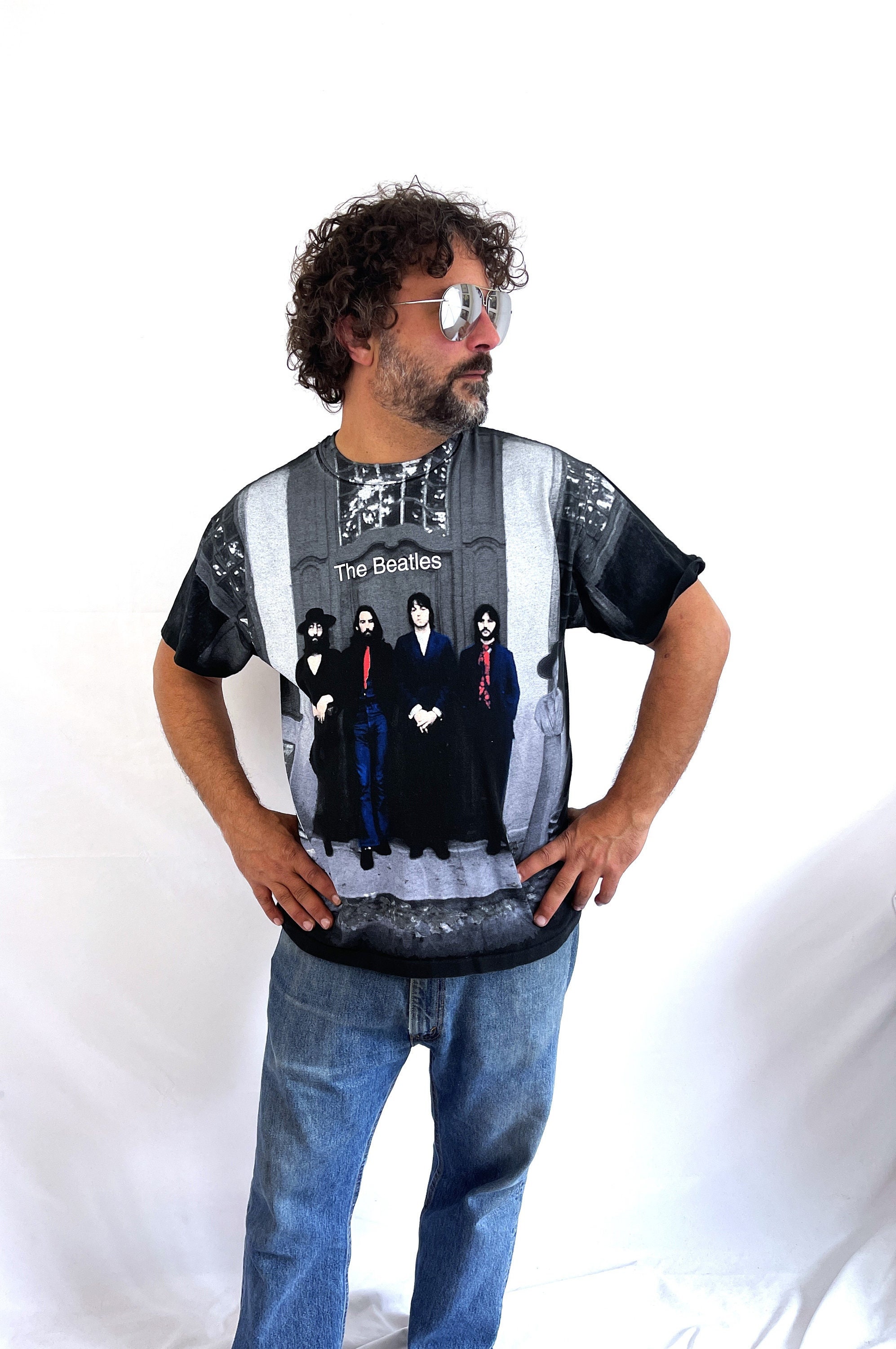 ビートルズ オールオーバープリント ヴィンテージ 90 年代 T シャツ T 