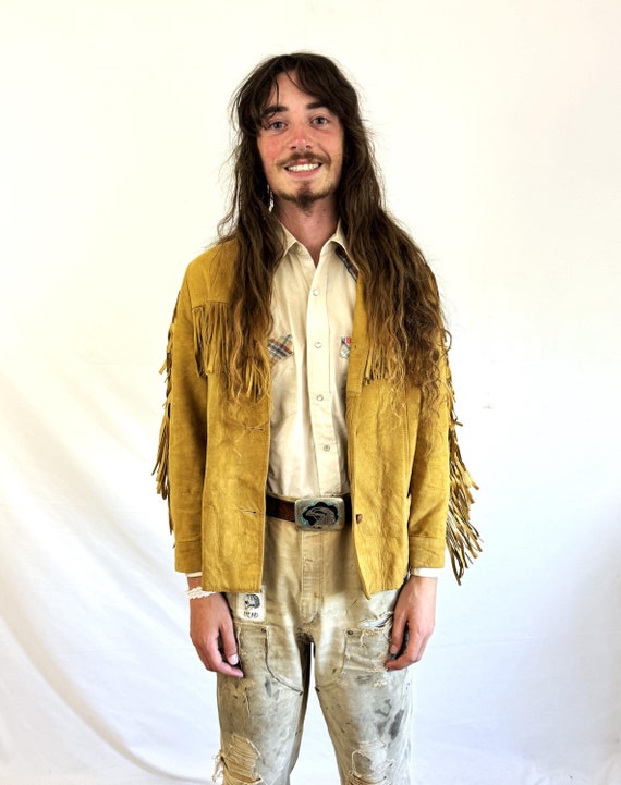 Vintage Western 1950s 50s Soft Leather Deerskin Fringe Coat Vintage Western 1950s 50s Soft Leather Deerskin Fringe Coat