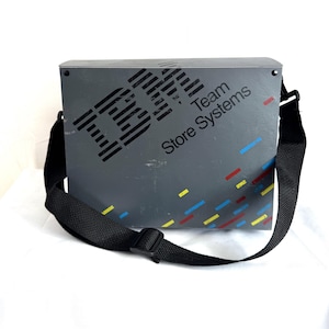 Vintage IBM Computer Team Store Systems Case Carry Bag Briefcase