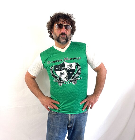 Vintage Dropkick Murphys Soccer Jersey - Boston Green Tee (medium