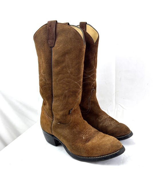 Vintage 1970s 80s Brown Suede Leather Levis Western Cowboy  display picture 2