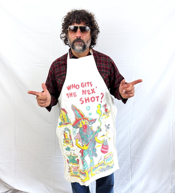 トップス vintage apron Funny Vintage 1950s BBQ Cotton Apron - Cookout Novelty - Etsy