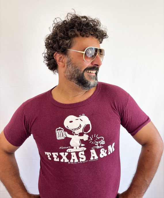 Vintage 1970s 70s 80s Red Texas A & M School Coll… - image 3
