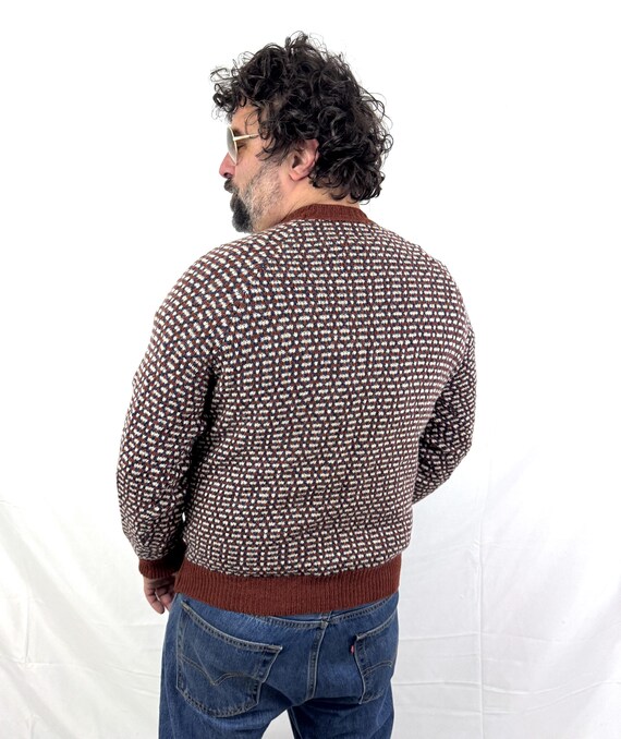 Vintage Pendleton Shetland Wool Pullover Brown XL… - image 6