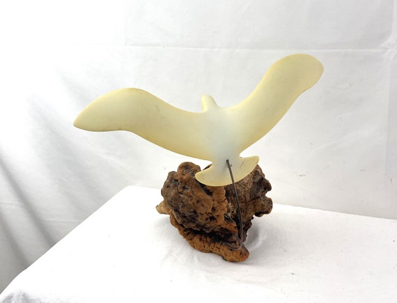Vintage John Perry Wood Burl Sculpture Beach Cabin Dr… - Gem