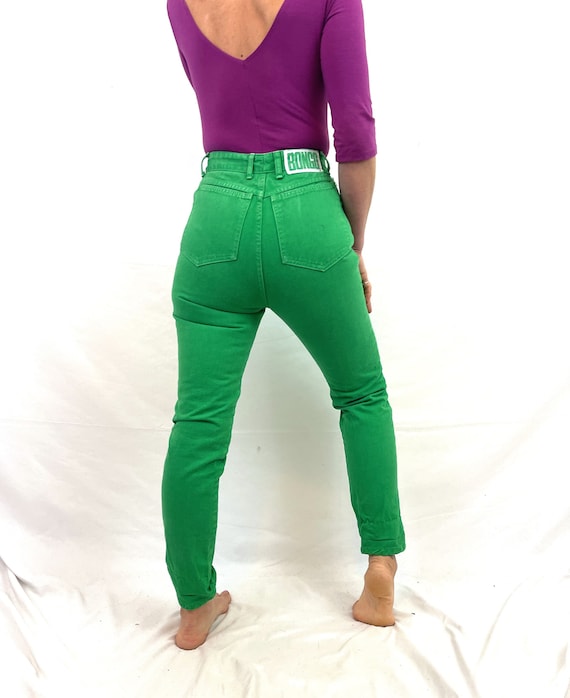 Buy Vintage 80s 1980s Bongo Gene Montesano Green Denim Colored Jeans Online  in India 