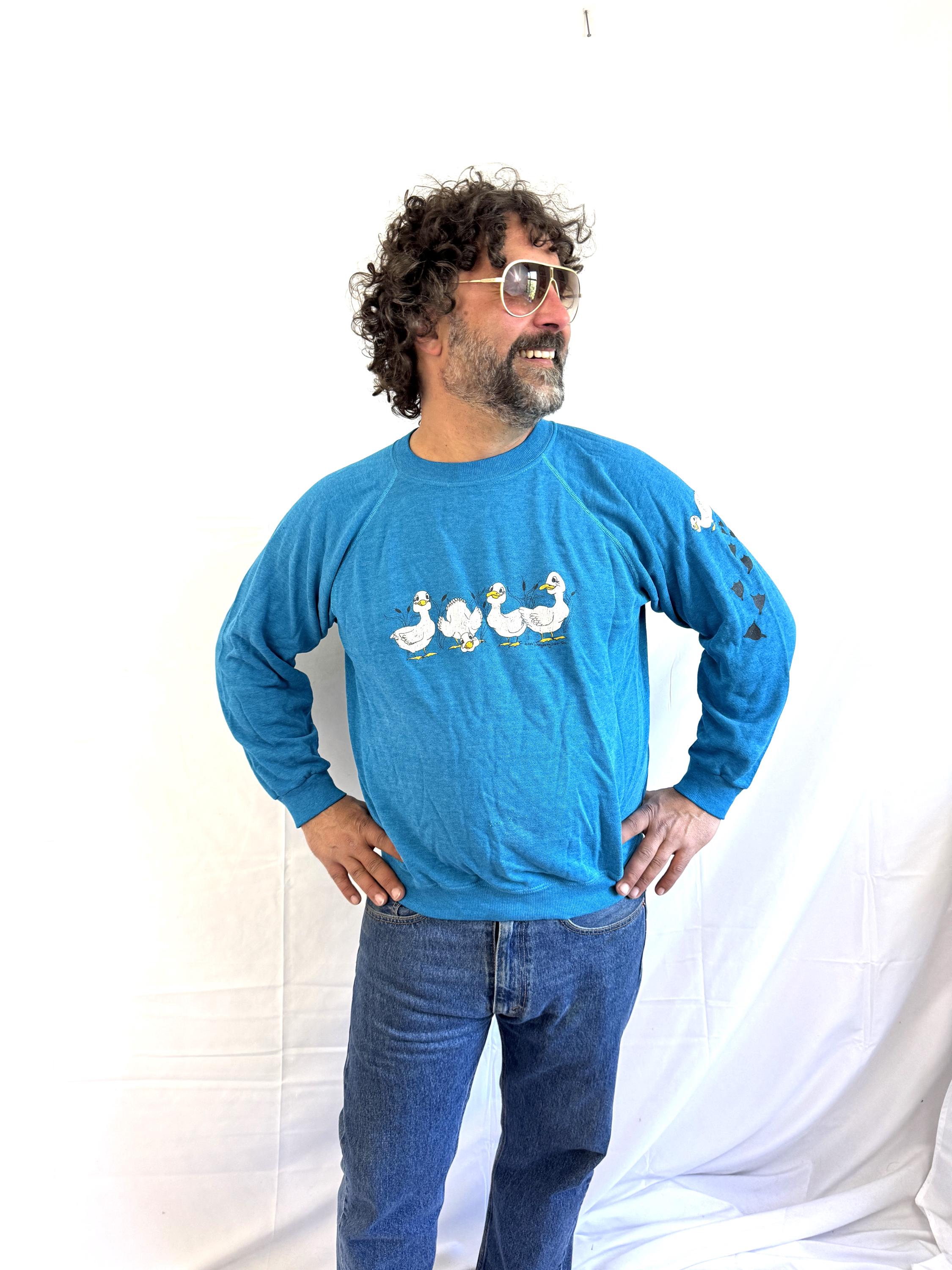 トップス 80's vintage duck comical sweat Vintage 80s 1980s Funny Duck Sweatshirt - Etsy