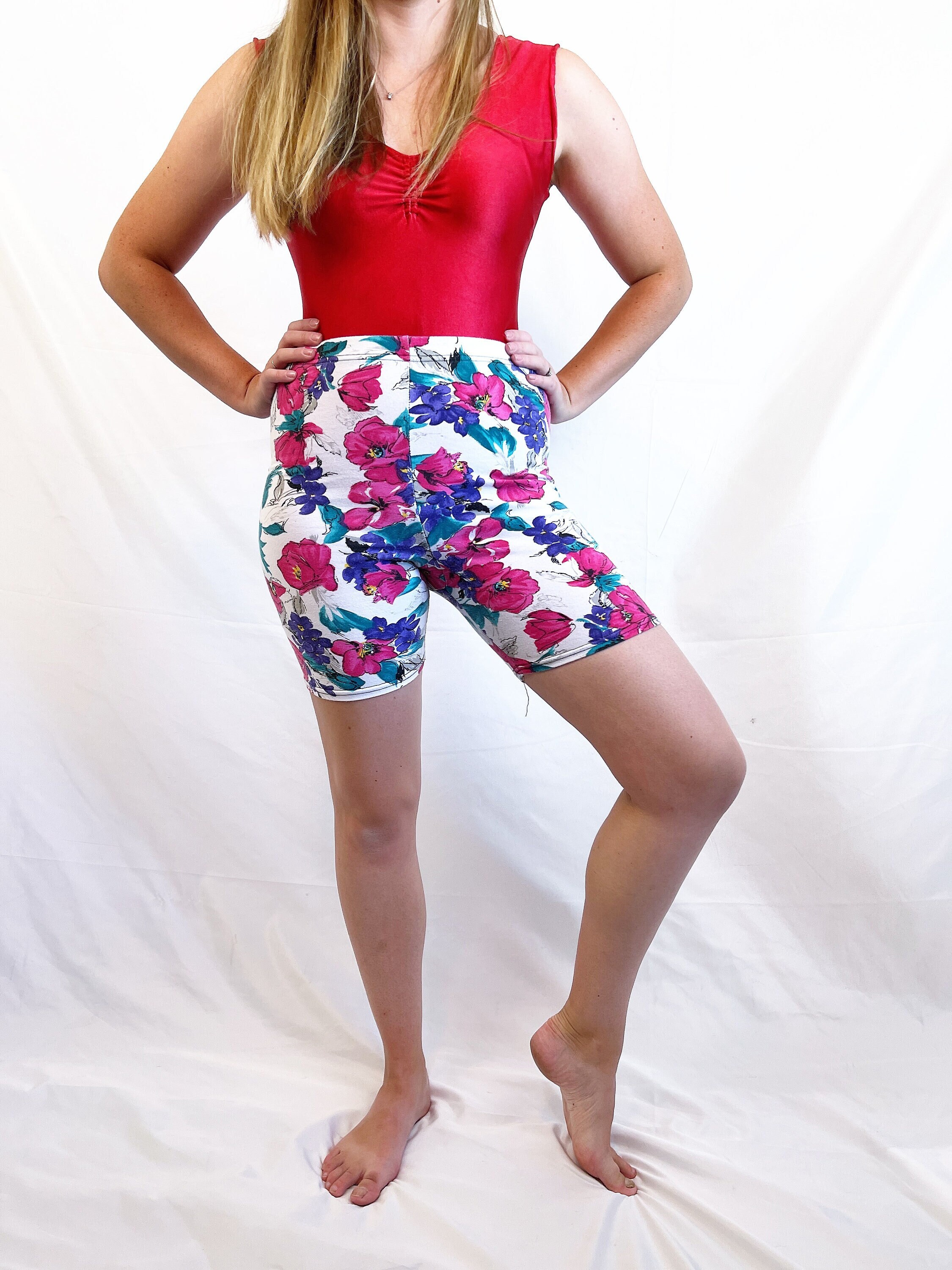 Vintage 80s Spandex Rainbow Workout 