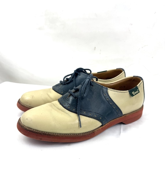 G.H. Bass, Super Rare Vintage G.H. Bass Saddles Oxford Classic Saddle Shoes Size 6 1/2 - Wilton Maine