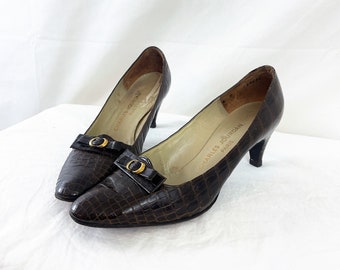 Vintage 1980s 80s Charles Jourdan Pumps Shoes, Made in France