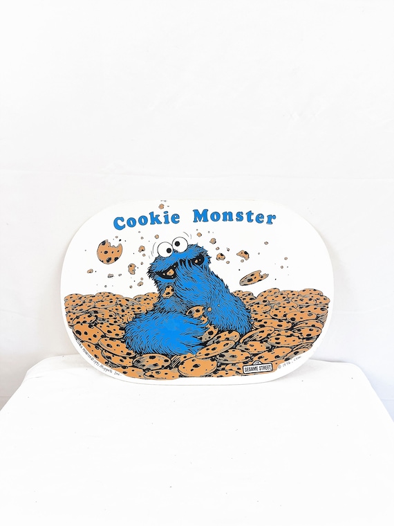 Vintage 1970s 70s Cookie Monster Sesame Street Pla