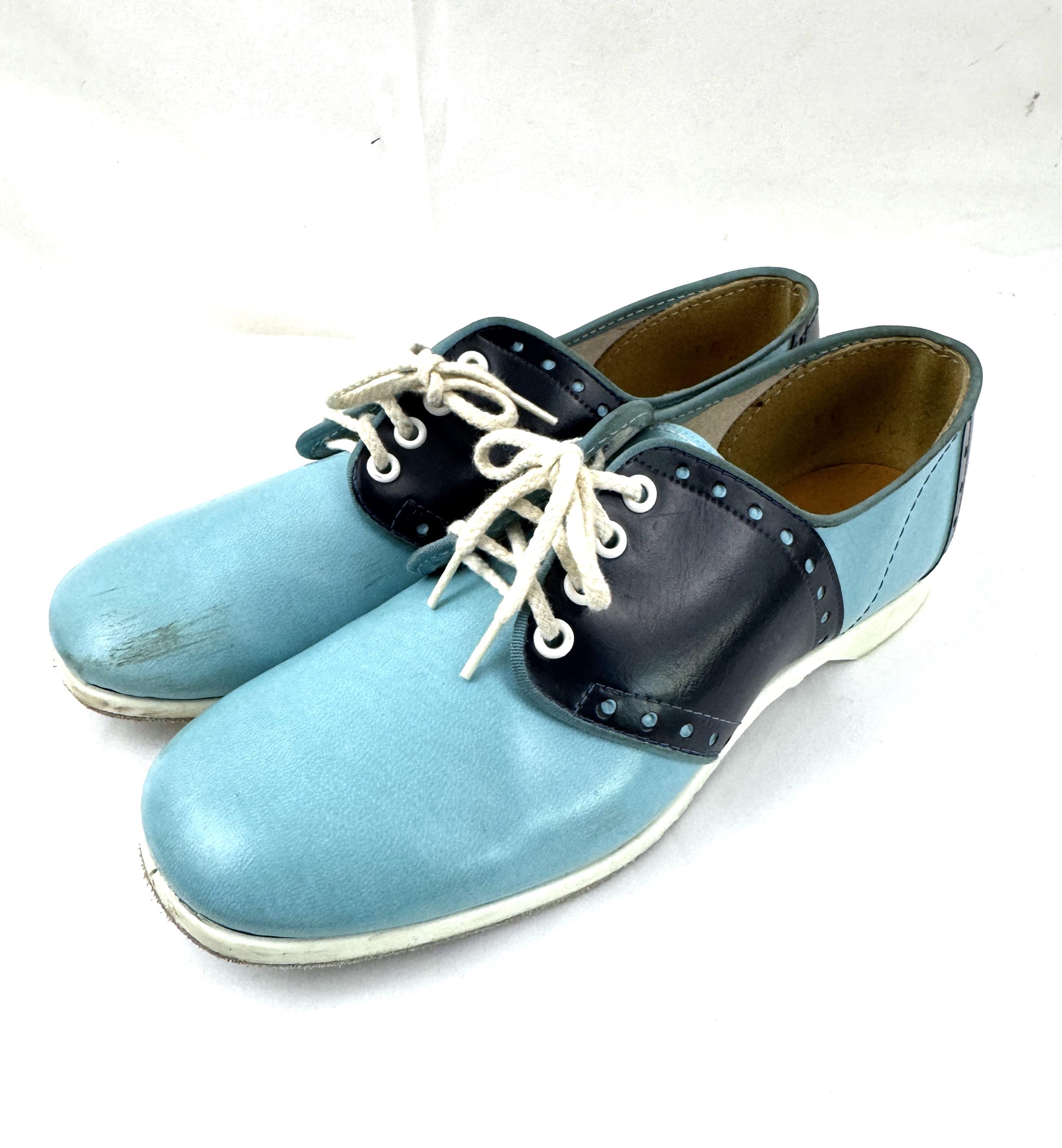 Vintage 1960s 60s Brunswick Women's Blue Bowling Saddle Shoes - Etsy