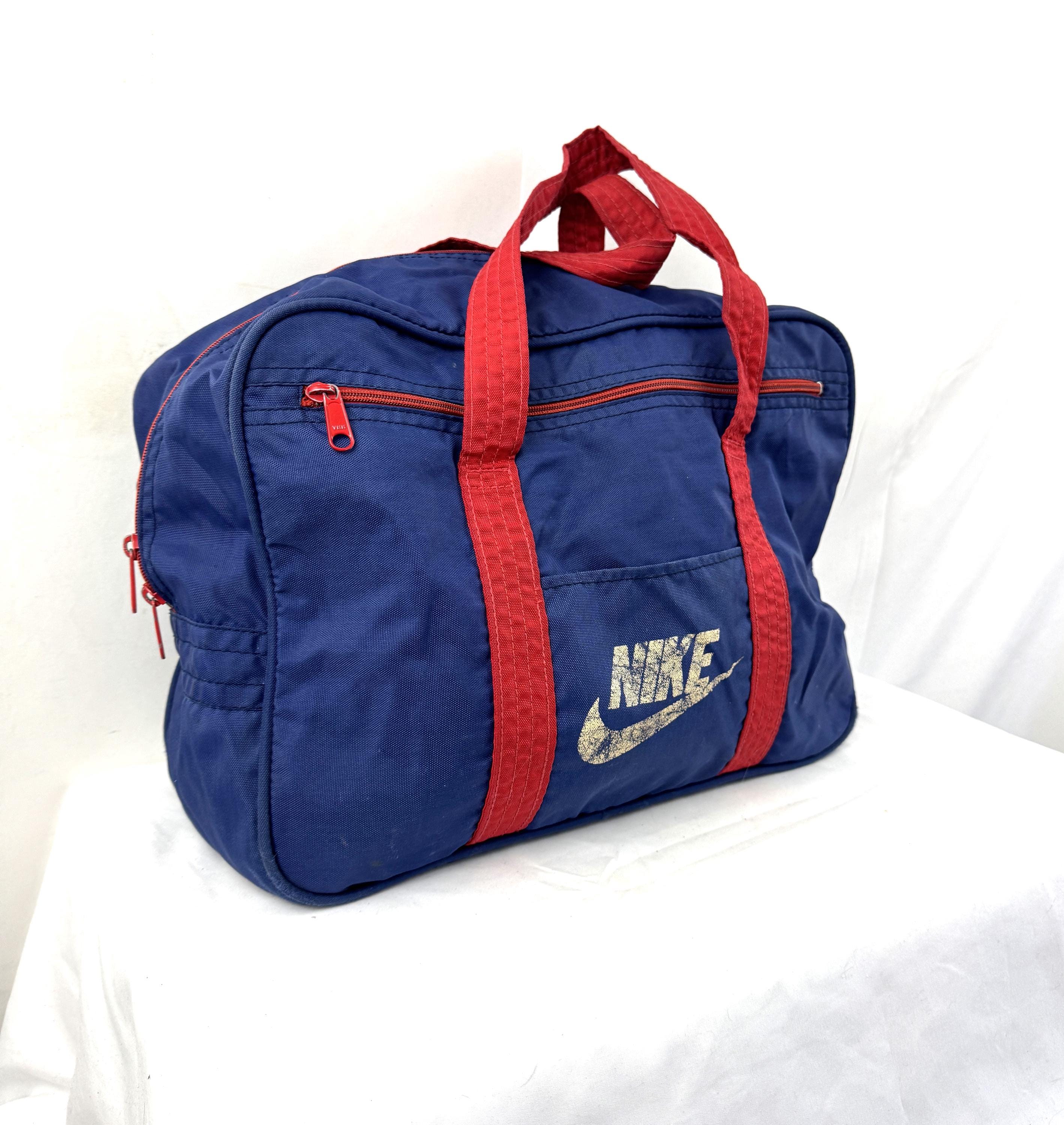 Vintage 1970s 70s Nike Blue Red Duffle Gym Bag - Etsy