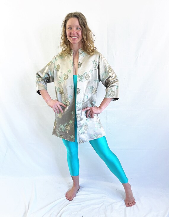 Vintage Dynasty Brocade Formal Robe Top Jacket Coat Etsy Sweden