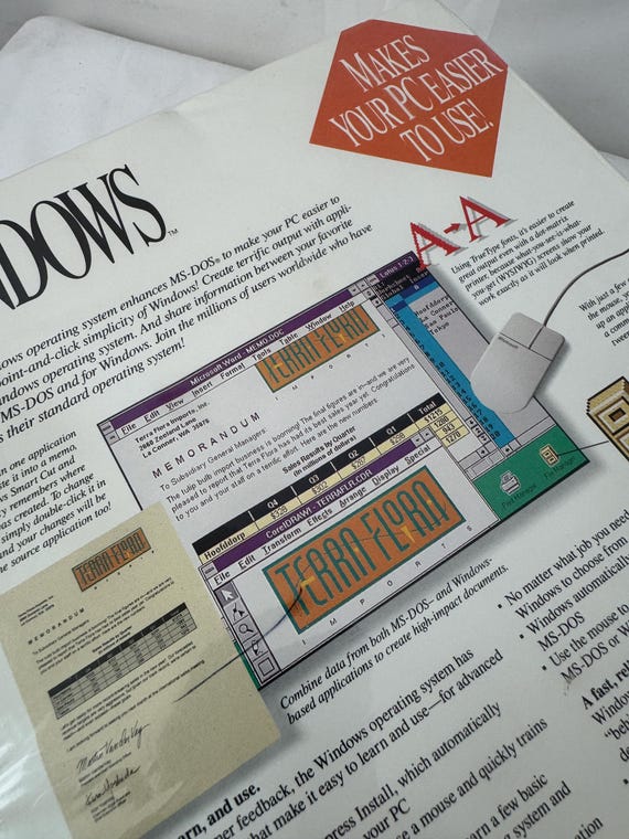 ヴィンテージ 1990年代 90年代 1992年 Microsoft Windows