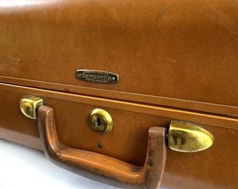 Vintage 1970s 70s Orange Samsonite Saturn Hard Shell Suitcase - Etsy