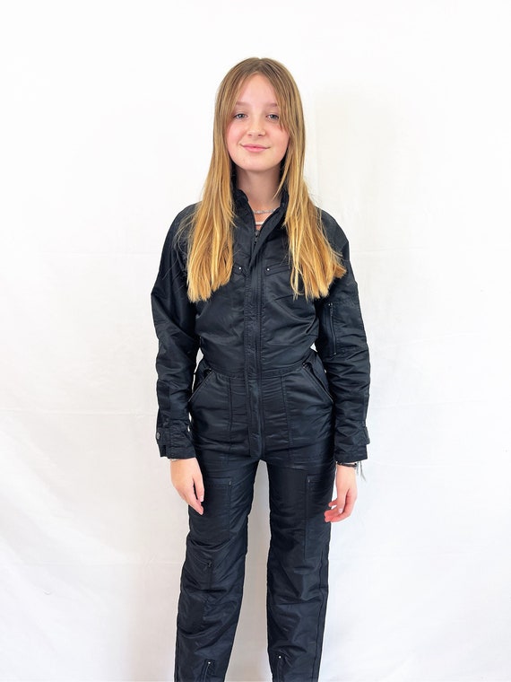 vintage black 80s jumpsuit Gem