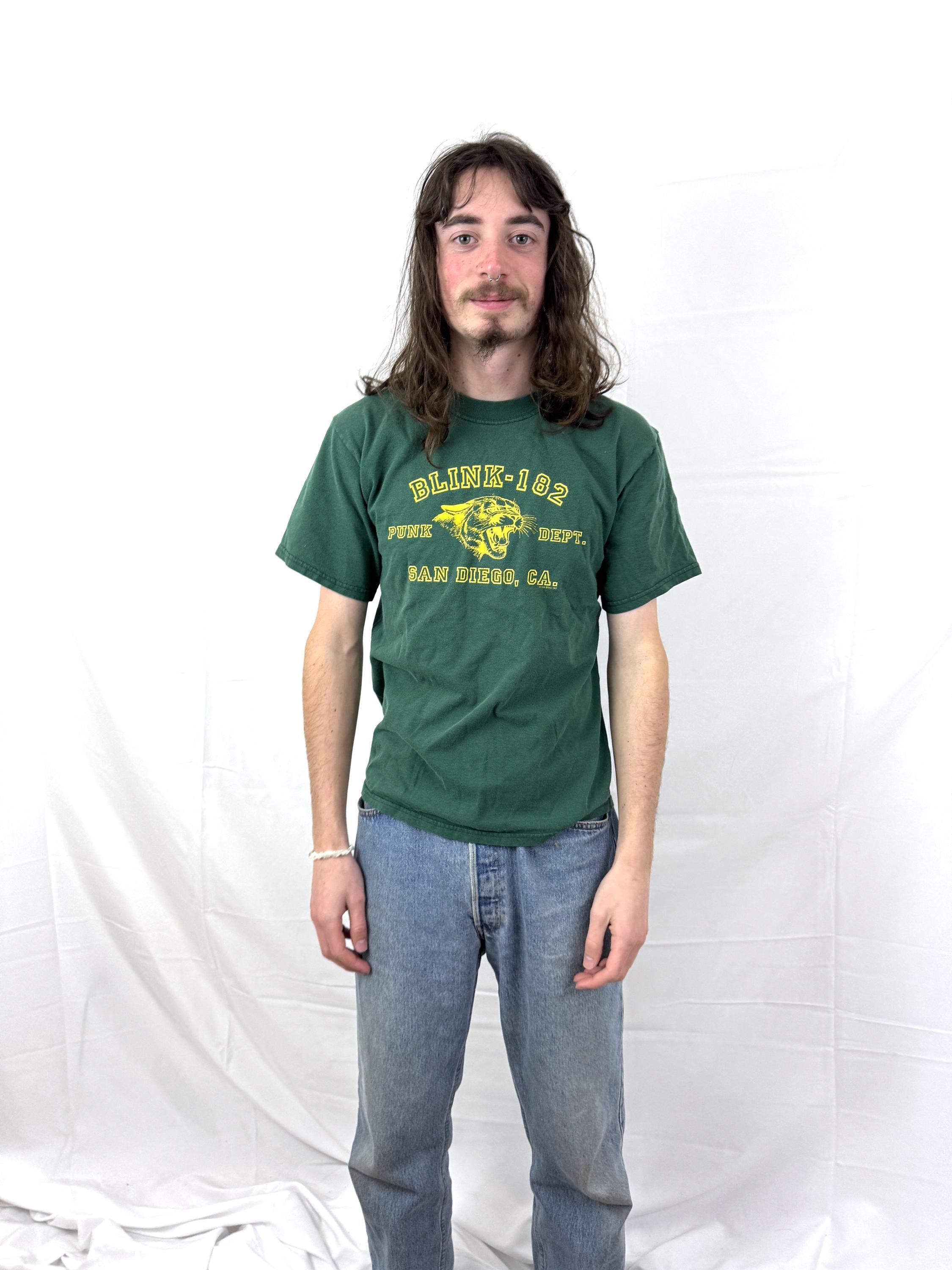 Vintage 90s Blink 182 San Diego Green T-shirt (medium) - Etsy