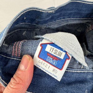 Pantalones vaqueros de mezclilla Wrangler estilo carpintero vintage para niños - Talla 1 imagen 8
