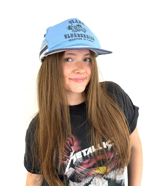 1980s Vintage Blue Hat 80s Vintage Napa Racing Blue Hat Headwear Snapback VTG 1980s  main image 4