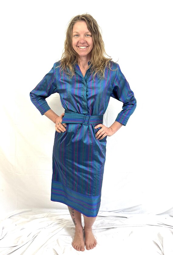 Vintage Silk Thailand Dress by Exotic Siam - Oriental Hotel - Bangkok