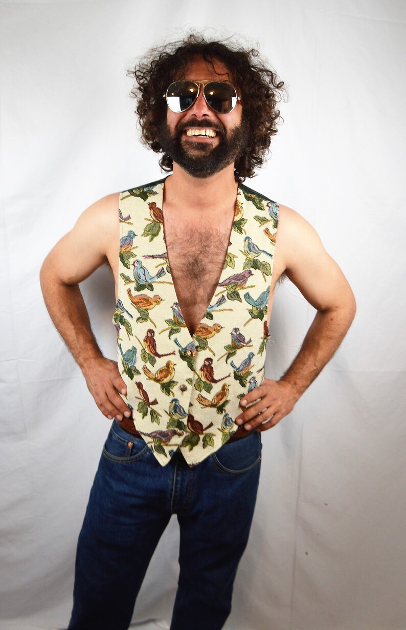 Vintage 90s Bird Tweet Vest