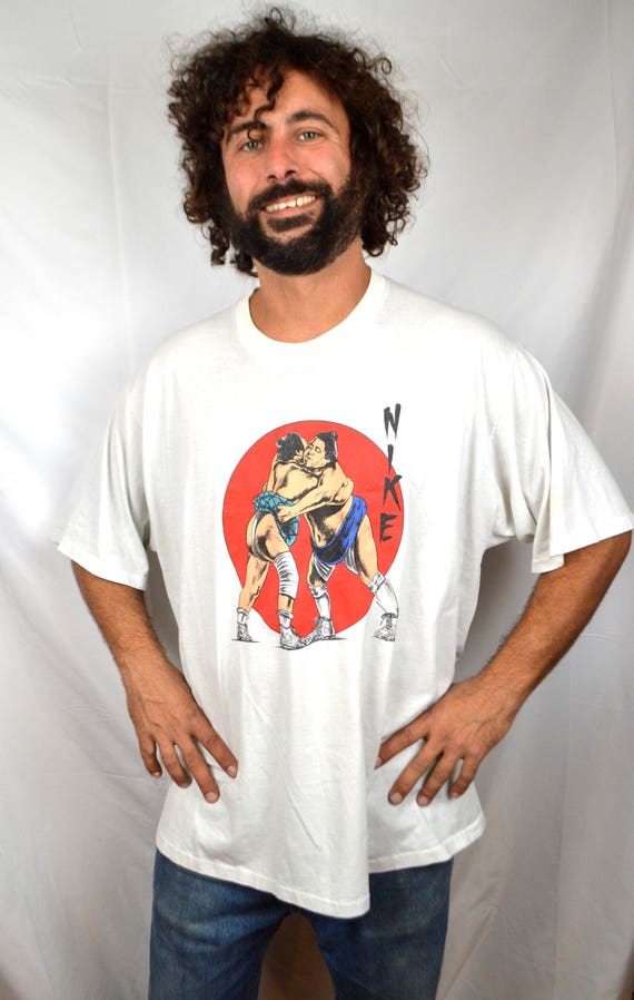 Vintage 1980s Rare 80s NIKE Sumo Tee Shirt Tshirt - XL - Etsy
