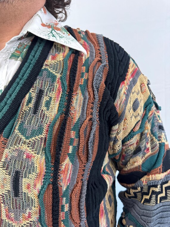 Vintage 1990s 90s COOGI Style Cotton 3D Sweater by Tu… - Gem