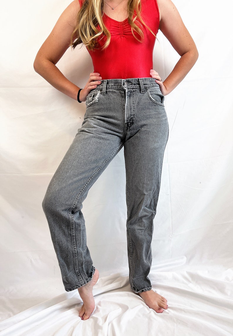 Vintage 80s 90s Red Tab Levis Black Jeans Size 30 X 32 Etsy