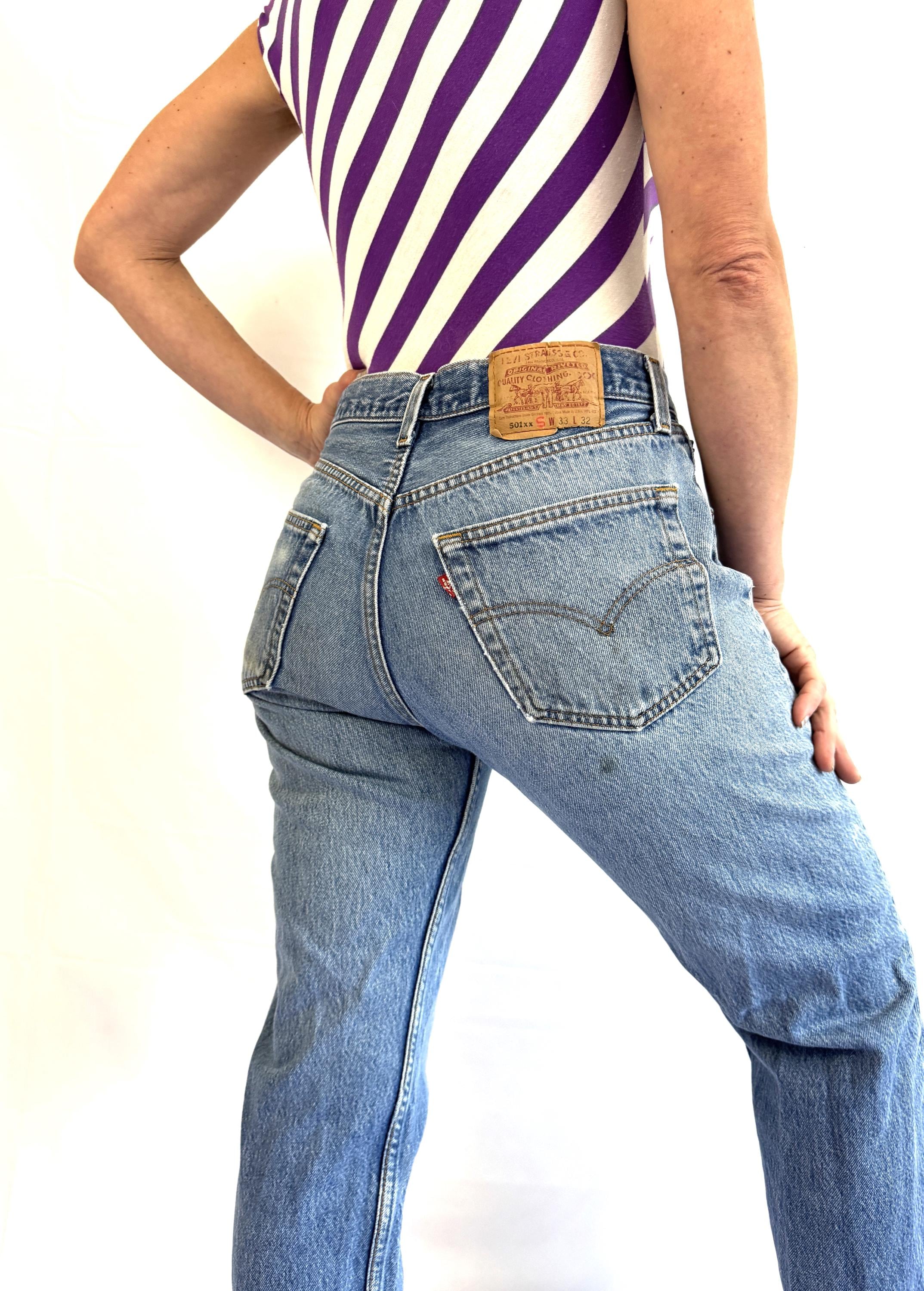 Vintage 1990s 90s Levis 501 XX Denim Jeans - Size 33 X 32 - Etsy