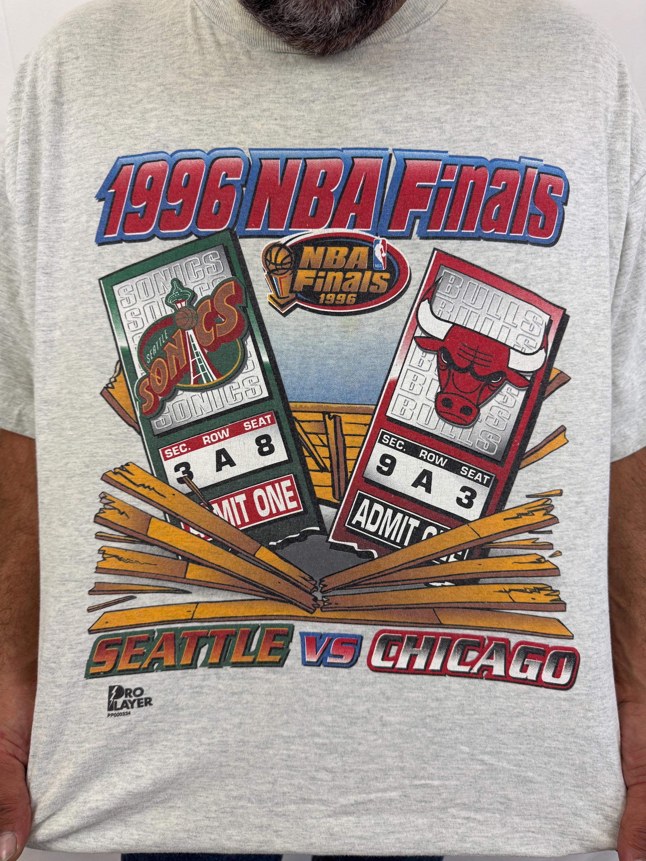 ヴィンテージ 1996 NBA ファイナル T シャツ: シカゴ ブルズ vs 