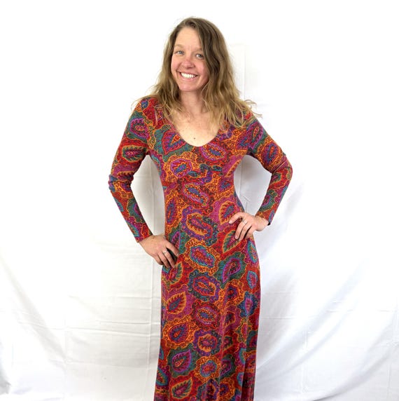 ヴィンテージ 1960 年代 70 年代 ファンキー サイケデリック マキシ