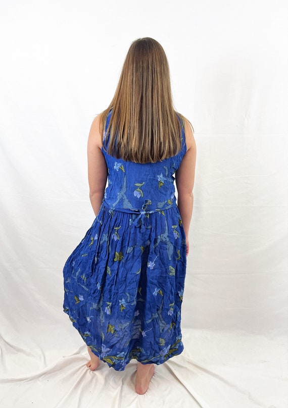 Vintage 90s 1990s Cute Maxi Floral Dress - Mia - image 3