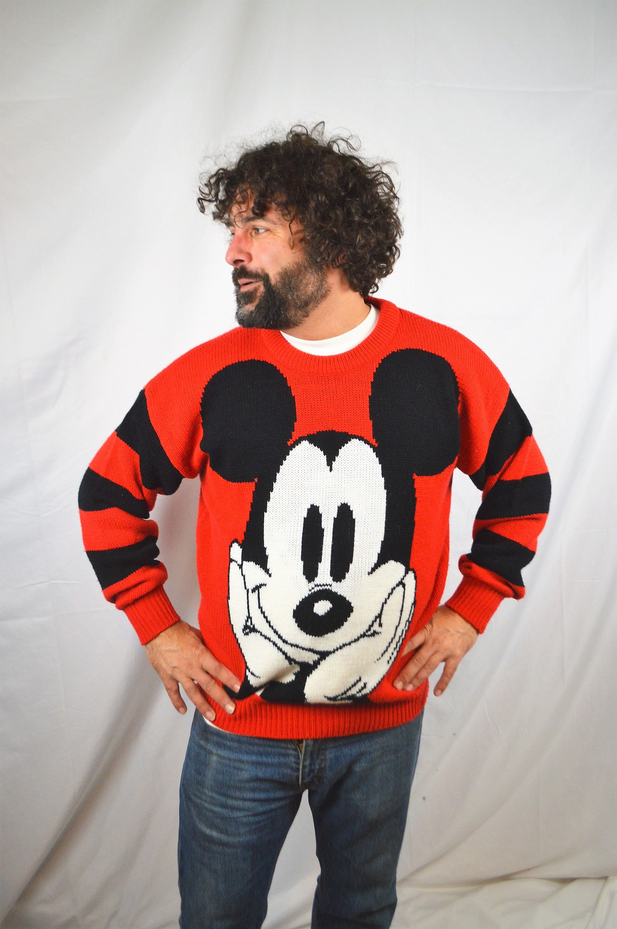 Oversize Sweater Mickey Mouse - Etsy