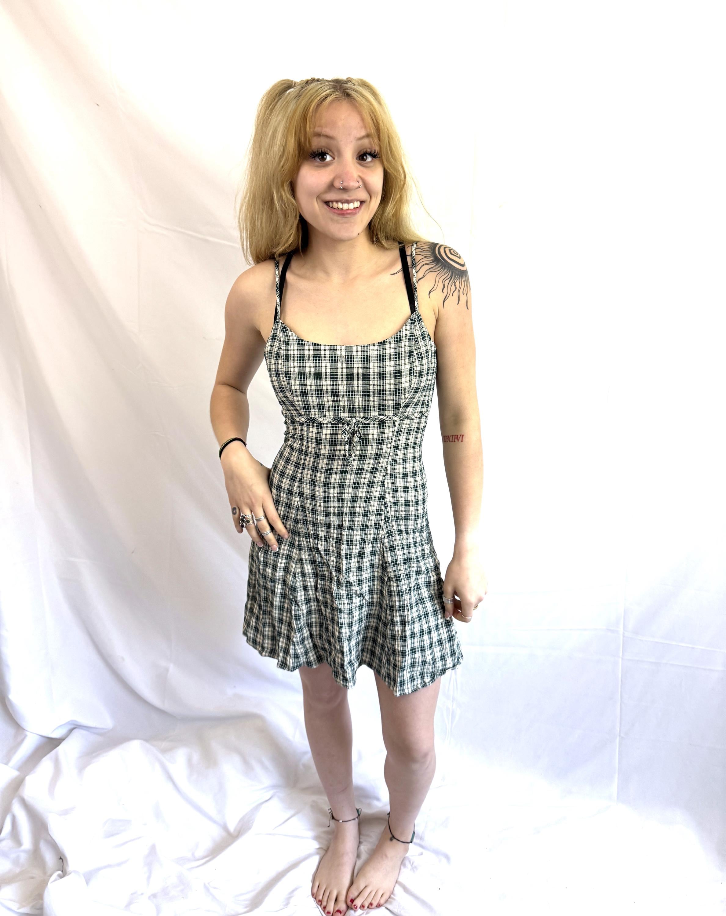 Plaid 90s Dress