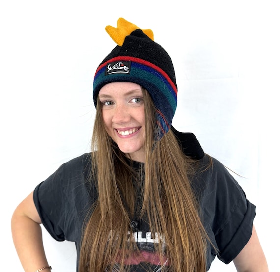 Bonnet Slouchy Hiver Femme Rouge Pailleté TU Neuf Fait Main Au Crochet - Accessoires & Bagagerie