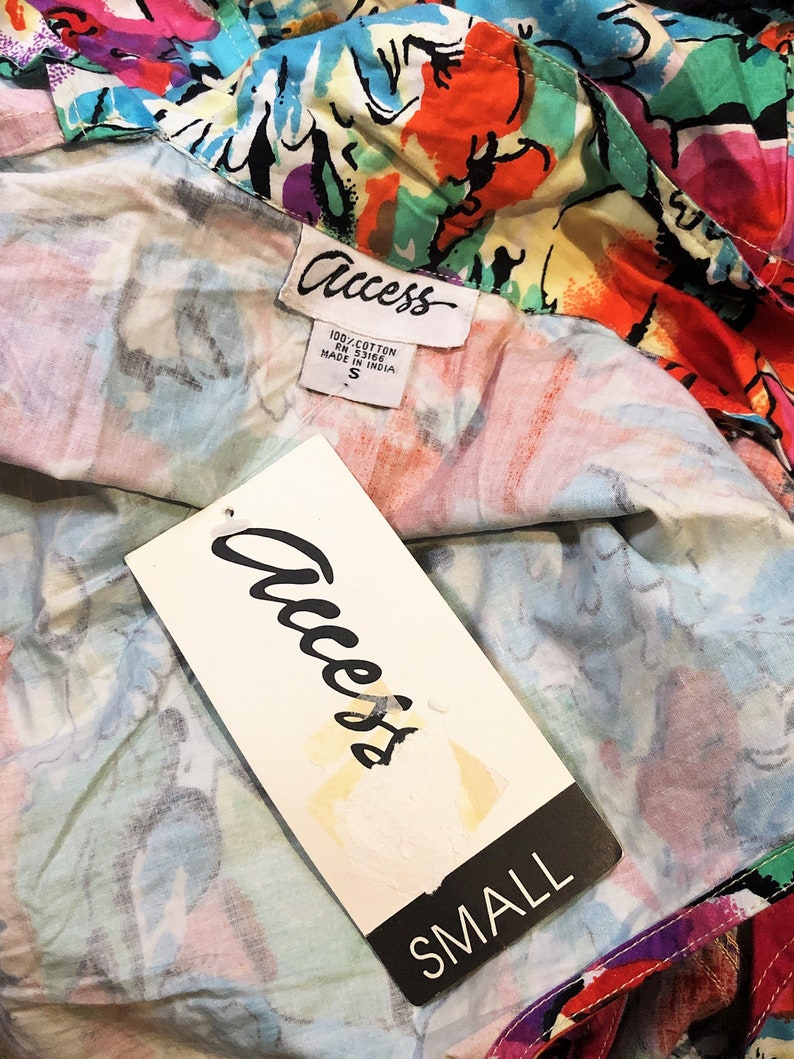 Cutest Vintage 90s Summer Access Floral Mini Romper NWT