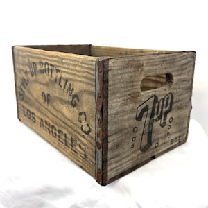 7up Vintage Wood Crate - Etsy