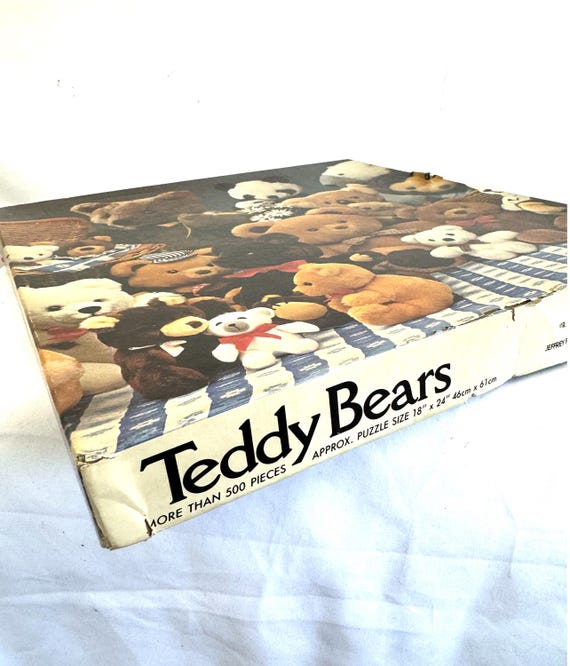 Vintage 1980s 80s 1984 Eaton Teddy Bear Jigsaw Puzzle - Complete