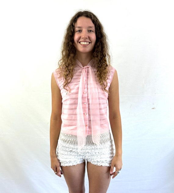 Camiseta transparente rosa sale