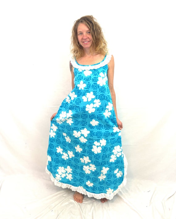 Vintage Waltah Clarke Maxi FUN Hawaiian Hawaii Ma… - image 4